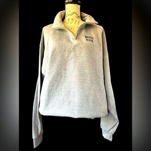NWOT- UNISEX Boss XSM Gray Pullover Sweatshirt